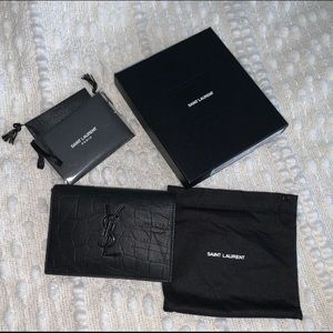 YSL Saint Laurent bifold wallet black